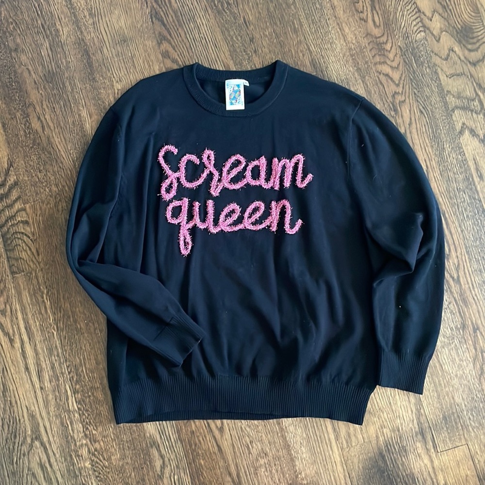 Queen of Sparkles Scream Queen Sweater